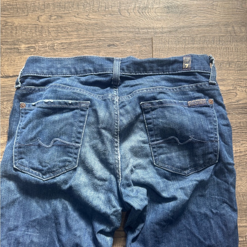 7 for all mankind jeans, bootcut dark blue